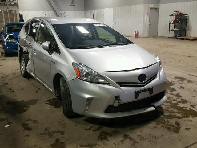 JTDZN3EU6E3303098 - 2014 TOYOTA PRIUS V SILVER photo 1