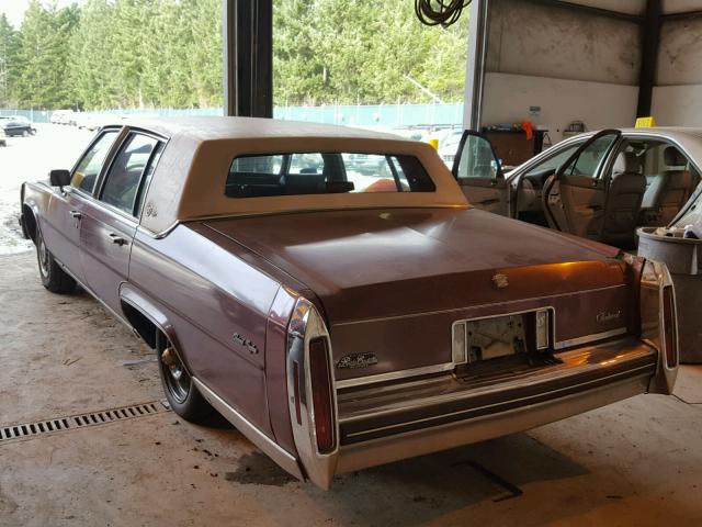 1G6DW6980F9755362 - 1985 CADILLAC FLEETWOOD MAROON photo 3