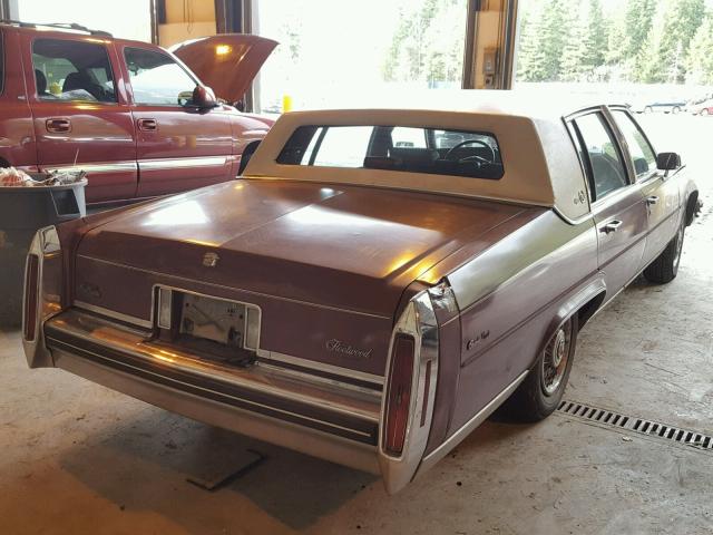 1G6DW6980F9755362 - 1985 CADILLAC FLEETWOOD MAROON photo 4