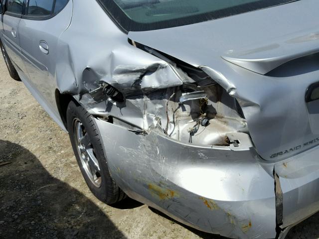 2G2WS522641102451 - 2004 PONTIAC GRAND PRIX SILVER photo 9