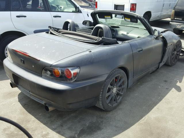 JHMAP21427S003508 - 2007 HONDA S2000 BLACK photo 4