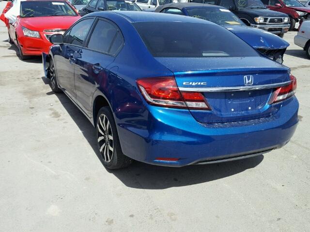 19XFB2F90FE014003 - 2015 HONDA CIVIC EXL 蓝色 照片 3