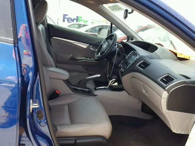 19XFB2F90FE014003 - 2015 HONDA CIVIC EXL BLUE photo 5