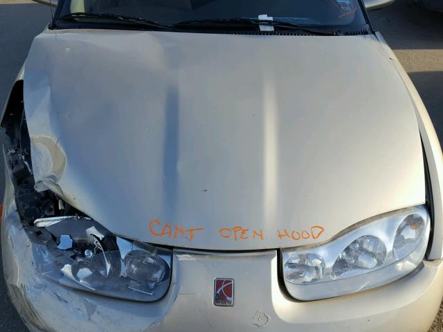 1G8ZY127X1Z204344 - 2001 SATURN SC2 BEIGE photo 7