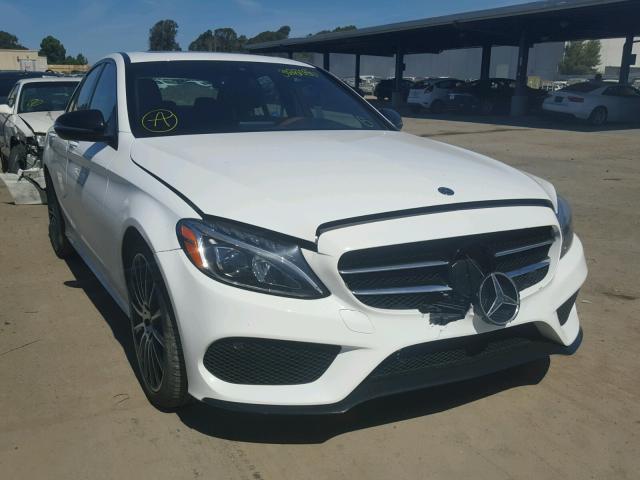 55SWF4JB9JU243789 - 2018 MERCEDES-BENZ C 300 WHITE photo 1