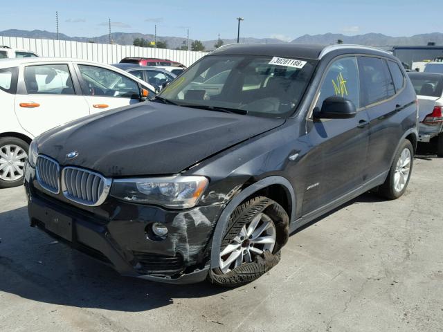 5UXWX9C50F0D44939 - 2015 BMW X3 XDRIVE2 BLACK photo 2