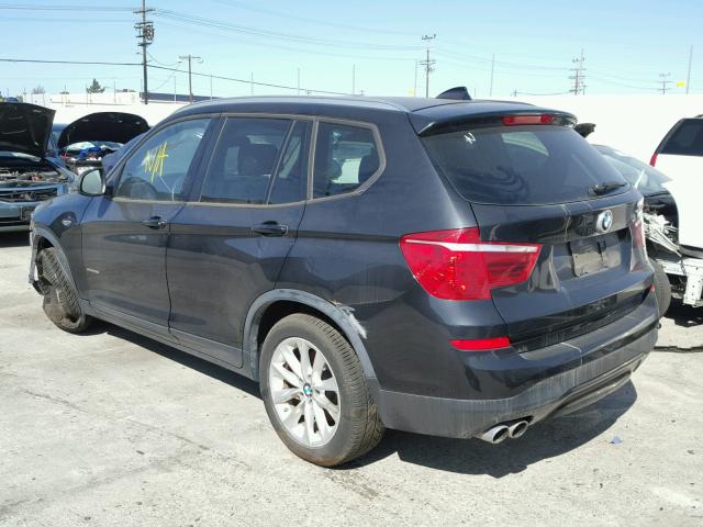 5UXWX9C50F0D44939 - 2015 BMW X3 XDRIVE2 BLACK photo 3