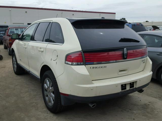 2LMDU88C37BJ16885 - 2007 LINCOLN MKX CREAM photo 3