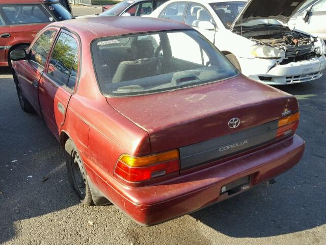 1NXAE04B1RZ189583 - 1994 TOYOTA COROLLA RED photo 3