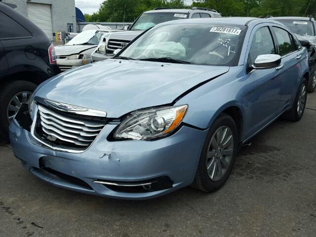 1C3CCBCG0DN633409 - 2013 CHRYSLER 200 LIMITE BLUE photo 2