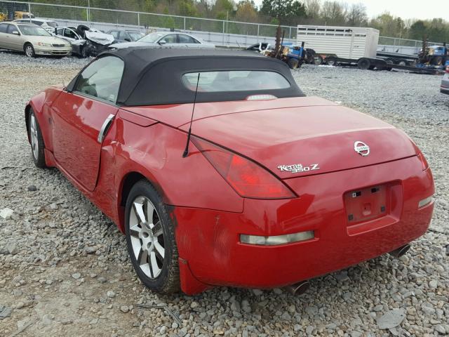 JN1AZ36A85M756917 - 2005 NISSAN 350Z ROADS RED photo 3