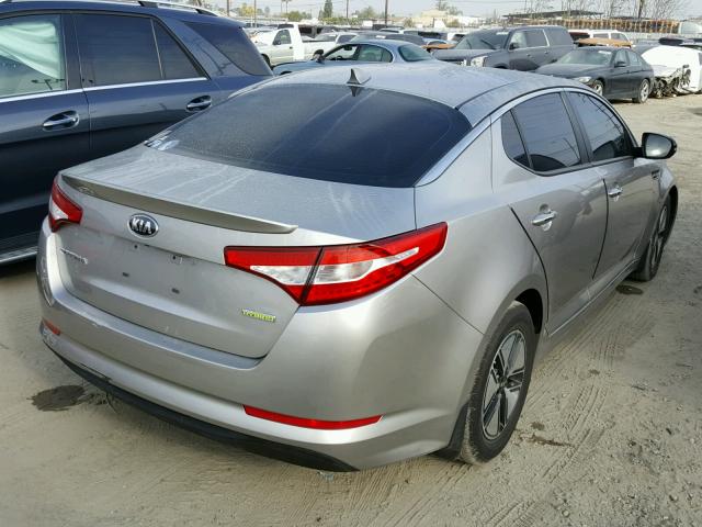 KNAGM4AD1C5035176 - 2012 KIA OPTIMA HYB SILVER photo 4