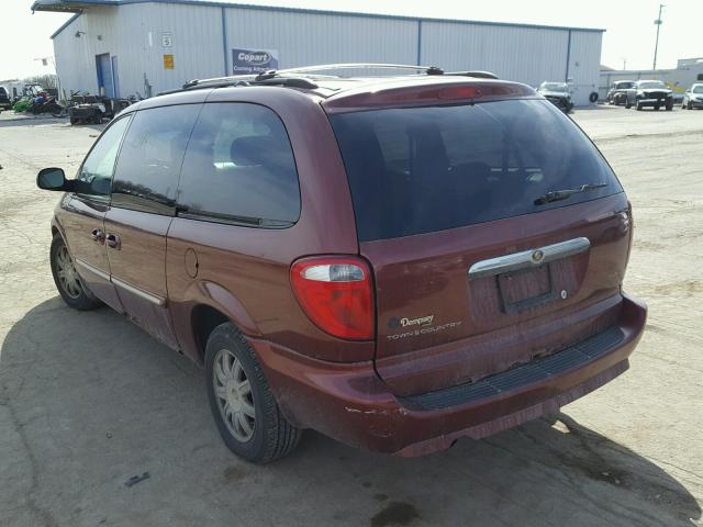 2A4GP54L97R144152 - 2007 CHRYSLER TOWN & COU RED photo 3