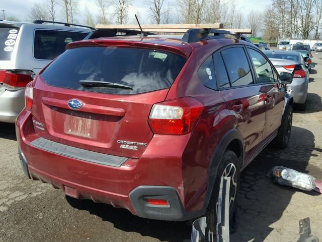 JF2GPABC2G8238582 - 2016 SUBARU CROSSTREK BURGUNDY photo 4