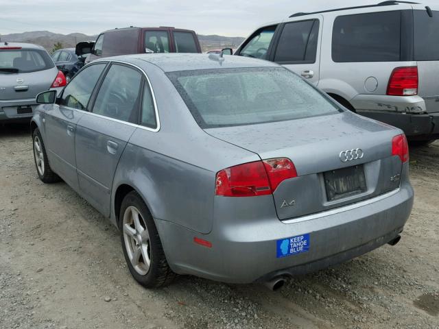 WAUDF78E46A225773 - 2006 AUDI A4 2.0T QU SILVER photo 3