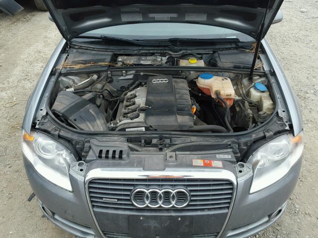 WAUDF78E46A225773 - 2006 AUDI A4 2.0T QU SILVER photo 7