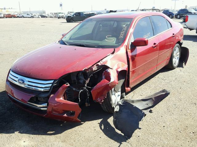 3FAHP08167R212655 - 2007 FORD FUSION SEL RED photo 2