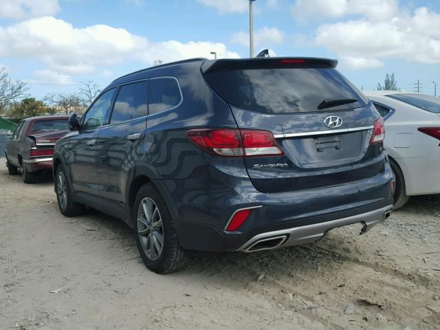 KM8SM4HF6HU207828 - 2017 HYUNDAI SANTA FE S BLUE photo 3