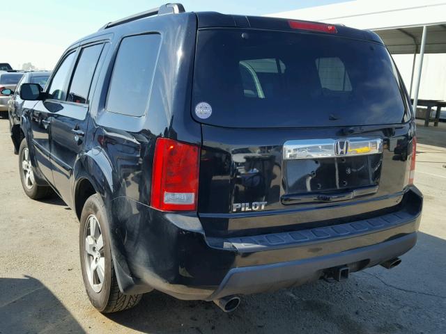 5FNYF3H48BB026618 - 2011 HONDA PILOT EX BLACK photo 3