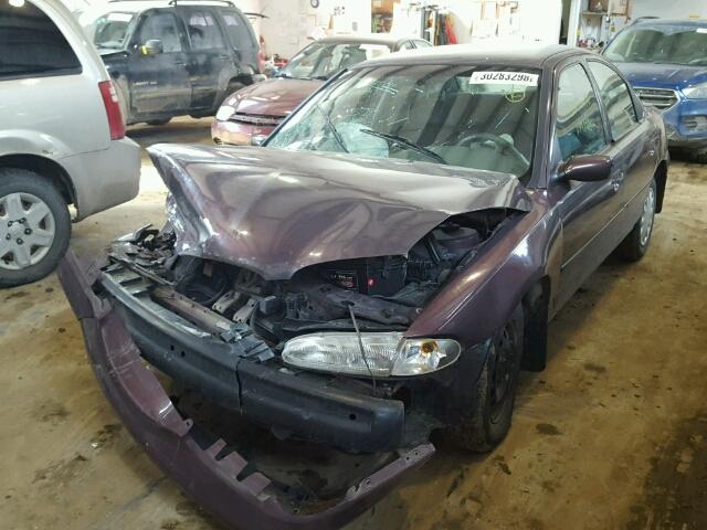 1FALP6537TK161605 - 1996 FORD CONTOUR GL PURPLE photo 2