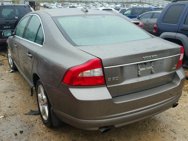 YV1AH992181052596 - 2008 VOLVO S80 T6 TUR GRAY photo 3