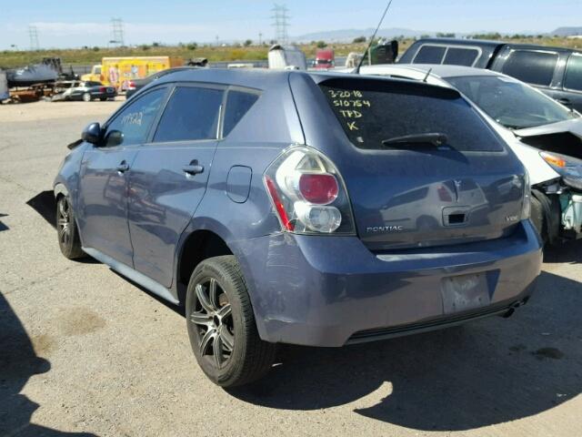 5Y2SP67819Z464670 - 2009 PONTIAC VIBE BLUE photo 3