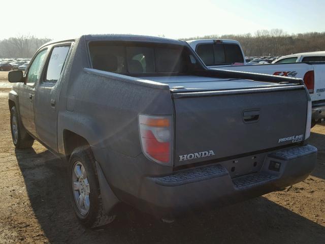 2HJYK16577H509333 - 2007 HONDA RIDGELINE SILVER photo 3