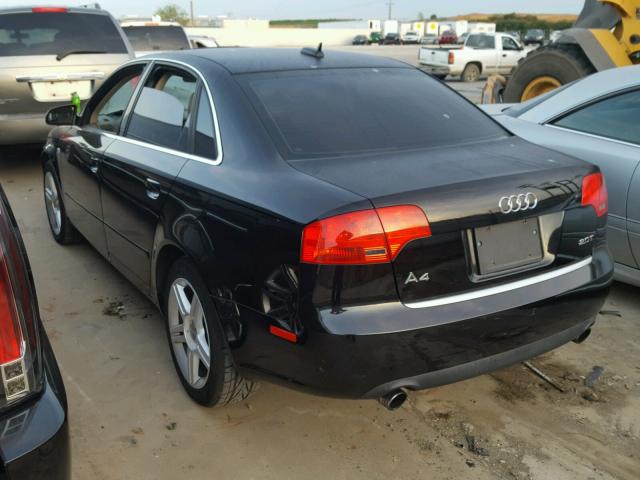 WAUAF78E86A203777 - 2006 AUDI A4 2 BLACK photo 3