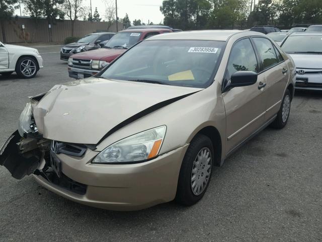 1HGCM56145A044391 - 2005 HONDA ACCORD DX GOLD photo 2