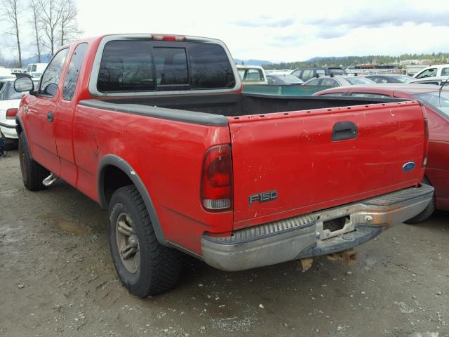 1FTDX18W5VKD19093 - 1997 FORD F150 RED photo 3