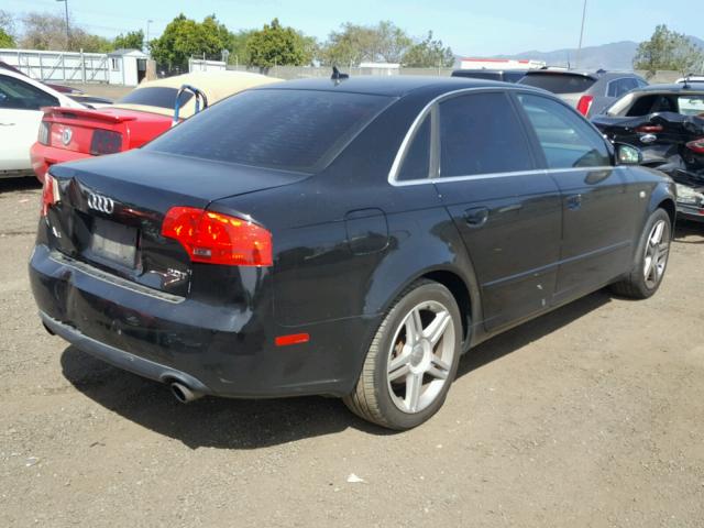 WAUAF78E97A103124 - 2007 AUDI A4 2 BLACK photo 4