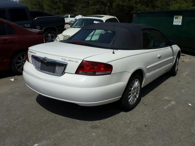 1C3EL55R55N566929 - 2005 CHRYSLER SEBRING TO WHITE photo 4