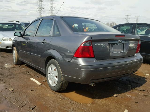 1FAFP34N07W229644 - 2007 FORD FOCUS ZX4 GRAY photo 3