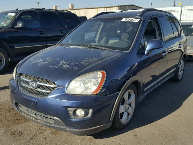 KNAFG526977067361 - 2007 KIA RONDO LX BLUE photo 2