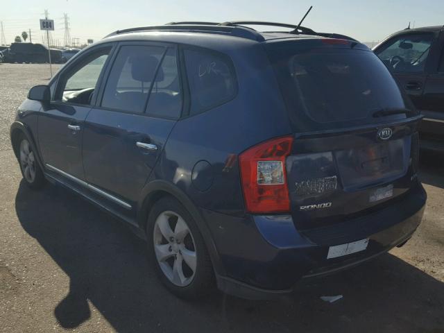 KNAFG526977067361 - 2007 KIA RONDO LX BLUE photo 3