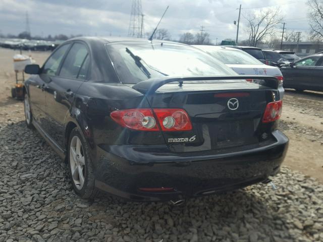 1YVHP84D945N50178 - 2004 MAZDA 6 S BLACK photo 3