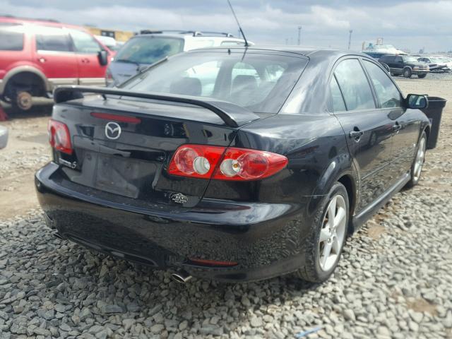 1YVHP84D945N50178 - 2004 MAZDA 6 S BLACK photo 4