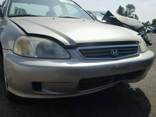 2HGEJ652XYH548645 - 2000 HONDA CIVIC DX GOLD photo 9