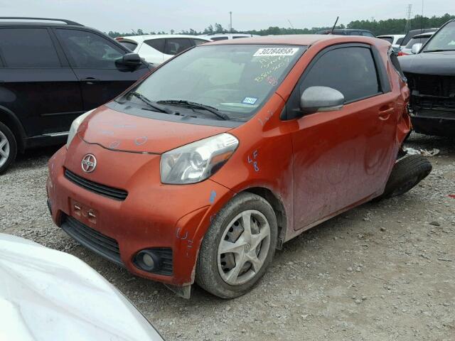 JTNJJXB03CJ018171 - 2012 TOYOTA SCION IQ ORANGE photo 2