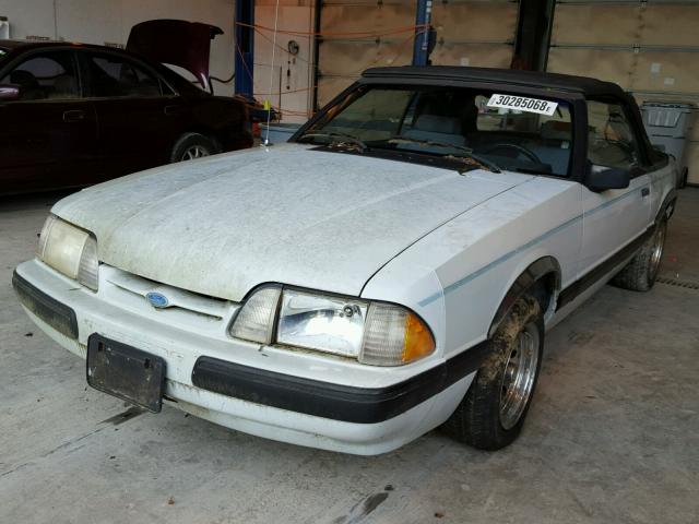 1FABP44A8HF223643 - 1987 FORD MUSTANG LX WHITE photo 2