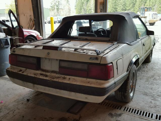 1FABP44A8HF223643 - 1987 FORD MUSTANG LX WHITE photo 4