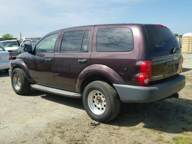 1D4HB38N64F184591 - 2004 DODGE DURANGO ST PURPLE photo 3