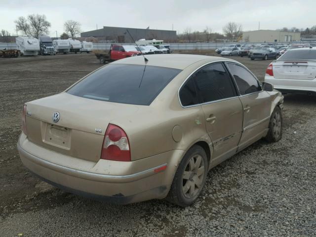WVWTH63B12P011900 - 2002 VOLKSWAGEN PASSAT GLX 金色 照片 4