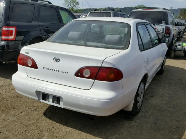 1NXBR12E11Z494419 - 2001 TOYOTA COROLLA CE WHITE photo 4