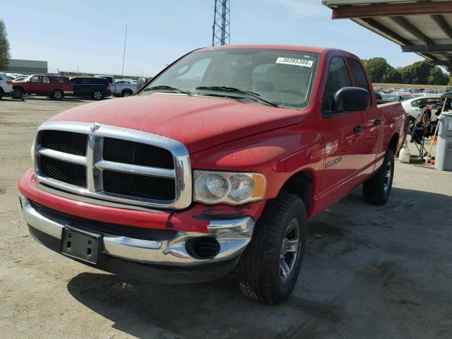 1D7HU18N94S790041 - 2004 DODGE RAM 1500 S RED photo 2