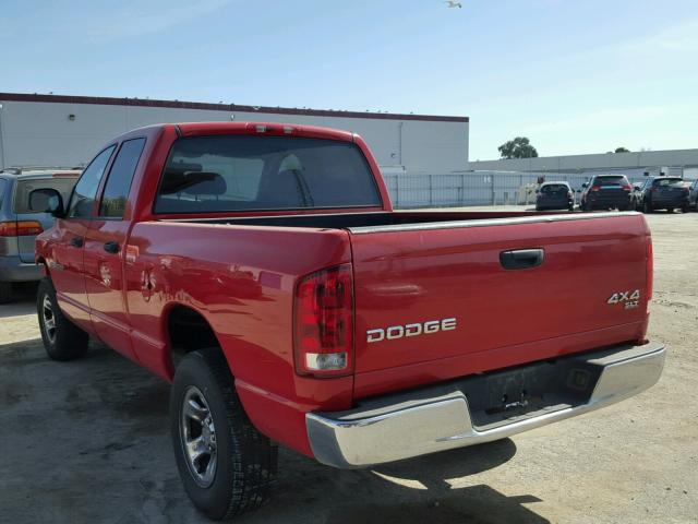 1D7HU18N94S790041 - 2004 DODGE RAM 1500 S RED photo 3