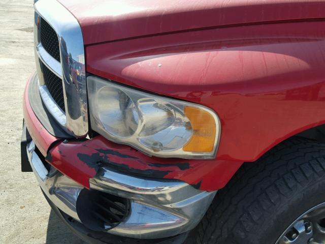 1D7HU18N94S790041 - 2004 DODGE RAM 1500 S RED photo 9