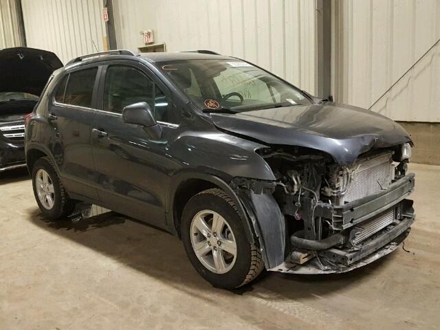 3GNCJRSB0FL194514 - 2015 CHEVROLET TRAX 1LT GRAY photo 1