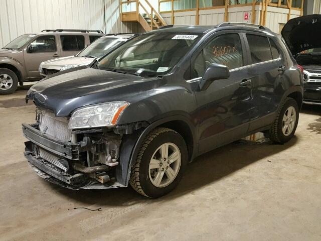 3GNCJRSB0FL194514 - 2015 CHEVROLET TRAX 1LT GRAY photo 2