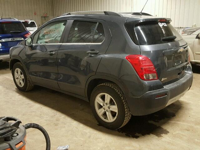 3GNCJRSB0FL194514 - 2015 CHEVROLET TRAX 1LT GRAY photo 3